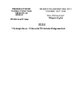 Bộ đề kiểm tra định kỳ học kỳ I môn Thể dục Lớp 9 - Năm học 2017-2018 - Trường PTDTBT THCS Phăng Sô Lin(Có đáp án)